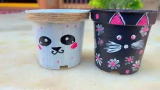 DIY mini plant pots#trending #diy #viral 