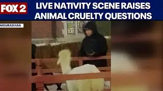 Live animal nativity scene outside church alarms residents