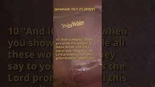Jeremiah 16:1-21 (NKJV)