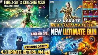 😱 OMG BGMI 4.3 Update: M4 Glacier Return - Fake or Real?🔥 Fiore X-Suit Release Date!