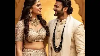 Prabhas and Anushka shetty/Timeless Grace in Off-White & Black🤍🖤🤍🖤🤍🖤