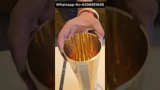 pure brass lassi glass #brassutensils #kitchenbrasshub #brassdecor #kitchen #facts