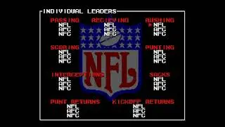 Final Season Statistics Bears Season Playthrough | Tecmo Super Bowl (Sega Genesis)