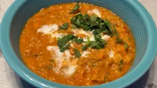 Red Lentil Soup (with curry and ginger)
