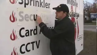 Vinyl Lettering -(www.TheSignChef.com) Applying Vinyl Letters and Graphics to Trailer - Part 2