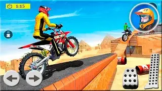Moto Bike Stunt Racing - Impossible Tracks Game Android Gameplay