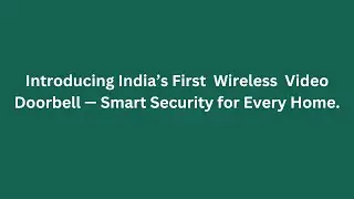 Delitech Smart Video Doorbell | Wireless Home Security & Smart Home Automation India