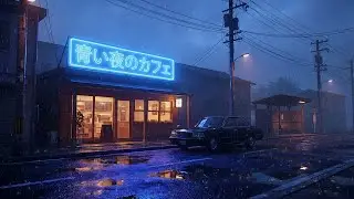 90s Tokyo Coffee Shop ☔ Rainy Night Lofi for Study, Focus & Relax