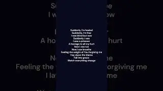 Suddenly I'm healed and free #religion #christianmusician #tenthavenuenorth #lyrics