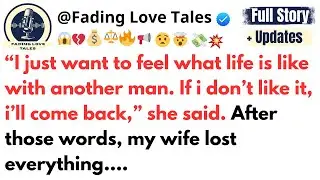 &ldquo;I just want to feel what life is like with another man. If i don&rsquo;t like it, i&rsquo;ll come back,&rdquo;....