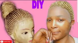 DIY MOST REALISTIC Braided Ponytail wig with expression No Frontal  No Lace / Cornrow @chrishairpire