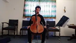 Onlince concert from home. Ventsislav Harkov plays J. S. Bach - Suite Number: 3 in C Major BWV 1009