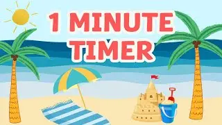1 Minute Summer Timer ⏳🌞 | Fun Countdown for Kids