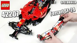 LEGO 42207 Speedbuild | LEGO 1:8 Ferrari SF-24 | Timelapse 42207 | LEGO Technic 2025 | Fia F1 Car
