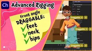 Draggable Neck, Hips, and Feet - ADVANCED RIGGING - Adobe Character Animator