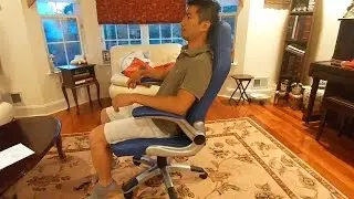Homall Racing Chair Blue Review and Full Assembly