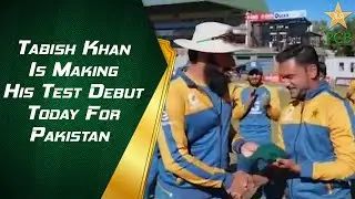 Tabish Khan Is Making His Test Debut Today For Pakistan | #ZIMvPAK | PCB | MA2E