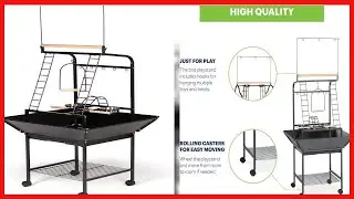 Quality product -  Prevue Pet Products Small Parrot Playstand with Wheels, Bird Stand Activity Play
