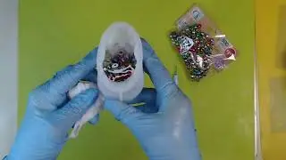 Adding Dollar Tree Bling to a Skull