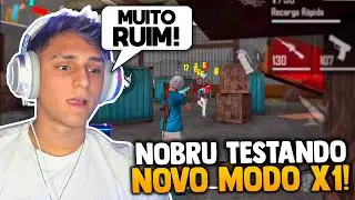 REA&Ccedil;&Atilde;O DO NOBRU TESTANDO O NOVO MODO X1 DO FREE FIRE!