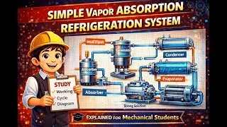 Simple Vapour Absorption Refrigeration System | Principle & Working| RAC for Mechanical Students