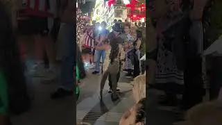 deisy y el catrin bailando la bala en villa navide&ntilde;a
