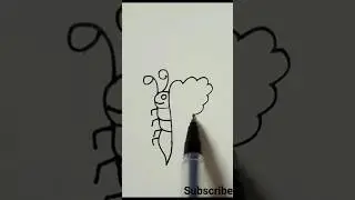 Butterfly🦋 drawing with number 9=🦋easy drawing butterfly#shorts #youtubeshorts #viralvideo