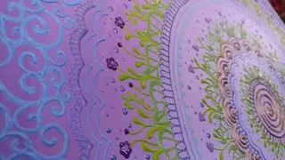 Botanical Mandala Painting//Spring-Inspired
