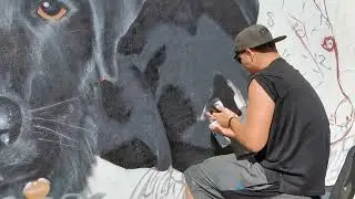 4 Dogs Portrait _ Memorial Mural by 23M Graphics | HD 1080