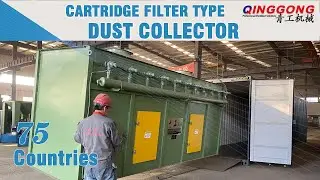Shot Blasting Machine Dust Collector Shipping Video | Dust collector system | sales to 75 countries🤝