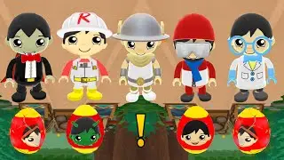 TAG WITH RYAN ALL SUPER RARE CHARACTERS TAGGED NEW OUTFIT EGG SURPRISE WITH ROCKET SLIEGH
