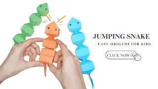 Origami Snake Tutorial &ndash; Fun & Easy Paper Snake for Kids