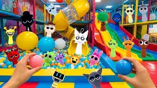 Sprunki in the Ball House. Can You Find Sprunki?