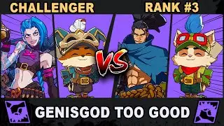 GenisGod TOO GOOD &ndash; [Challenger] Teemo Jinx VS Yasuo Teemo [Rank #3] | 2XKO