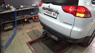 Установка фаркопа PT -Group 21031501 на Mitsubishi Pajero Sport (2012 г.в.)