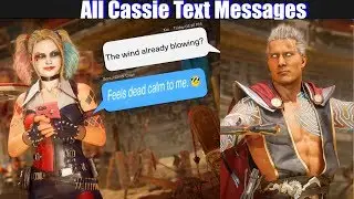 MK11 Cassie Text Messages vs All Characters - Mortal Kombat 11