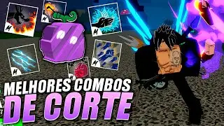 Fiz COMBO com Todos os Estilos de Lutas com a Fruta CORTE no Blox Fruits!!!