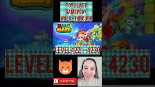 TOY BLAST GAMEPLAY LEVEL 4221 4222 4223 4224 4225 4226 4227 4228 4229 4230 ✅️👍 #toyblast #gameplay