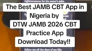 Лучшее приложение JAMB CBT в Нигерии по версии DTW JAMB 2026 CBT Practice AppСкачать сегодня!!
