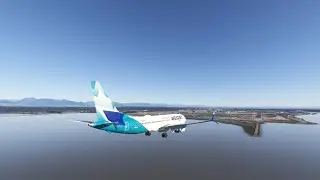 Westjet  737 Max | CYVR Landing (Vancouver, B.C.)  | Rwy 08R | iFly