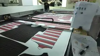 Camera laser cutting machine for sublimation fabric