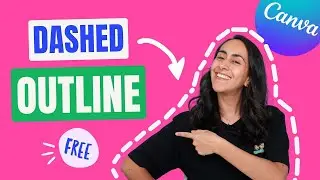How to ADD a DASHED LINE | Canva Tutorial