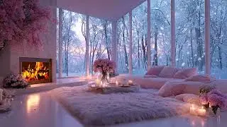 🔥🎹 Quiet Winter Piano Lounge | Gentle Piano & Fireplace Sounds | Calm Focus Study Relax
