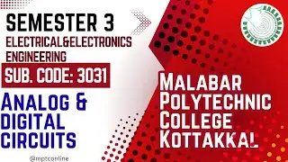 3031 | ANALOG AND DIGITAL CIRCUITS | ELECRICAL AND ELECTRONICS