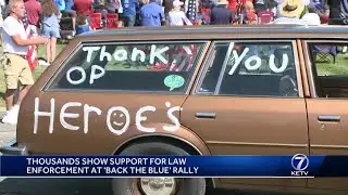 Thousands show support for law enforcement at 'Back the Blue' rally