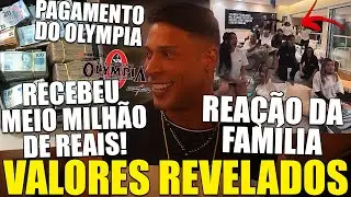 RAMON RECEBE MEIO MILH&Atilde;O DO OLYMPIA E REA&Ccedil;&Atilde;O DA FAM&Iacute;LIA DO DINO A SUA VIT&Oacute;RIA EMOCIONOU A TODOS