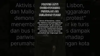 aksi demonstran #TourismProtest #StopOvertourism #CityVsTourist