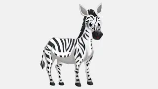 How to draw Cute Zebra || Cute Zebra drawing || step by step cute Zebra Drawing 