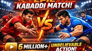 EPIC KABADDI MATCH 🔥 | Last Minute Fight 😱 | Full Power Kabaddi Video #viral #kabbadilover 