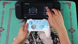 Controle EasySMX S10 Wireless Gamepad TMR Joystick RGB compat&iacute;ve